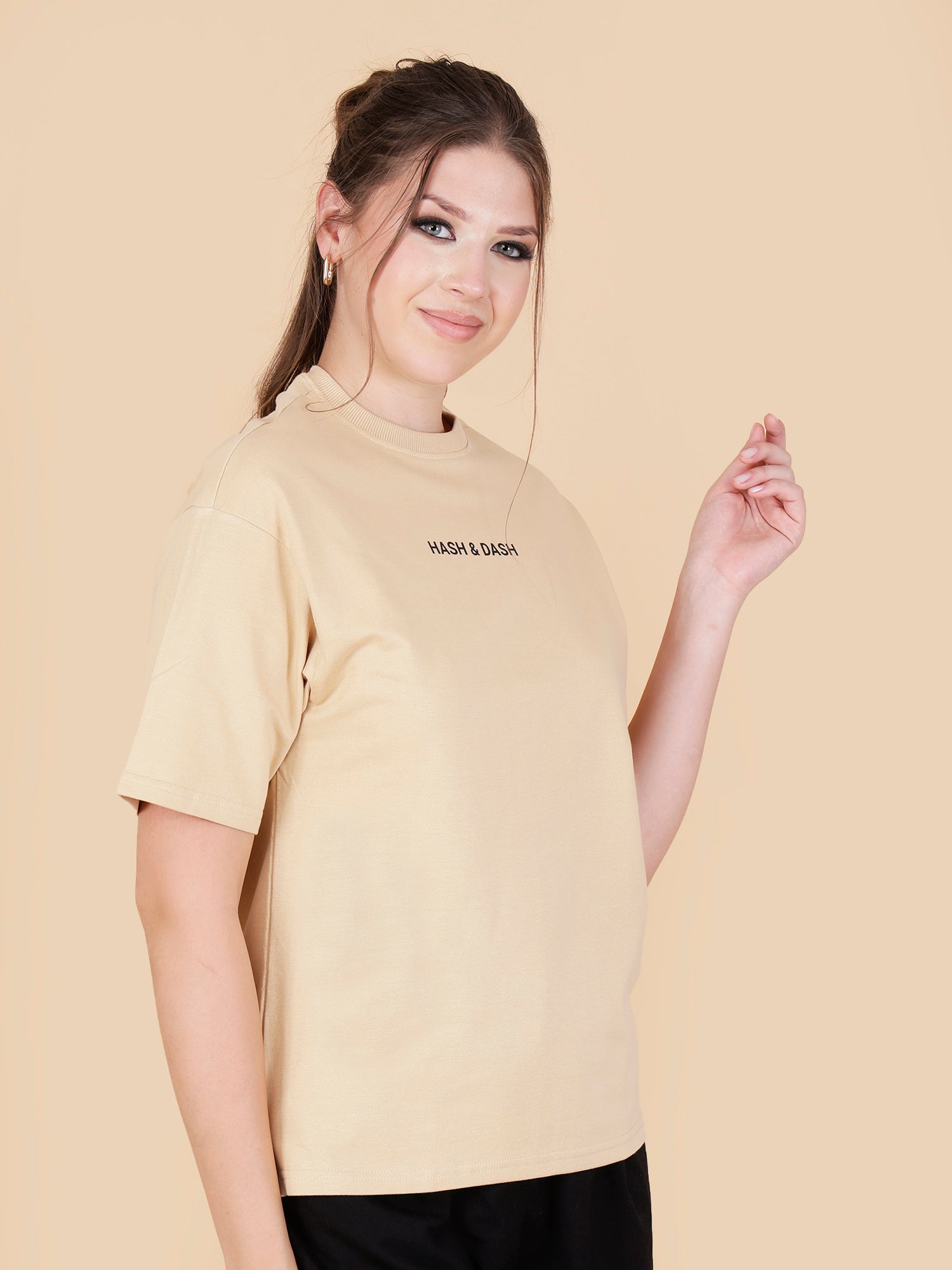 Ethereal Flutters Oversized Mustard