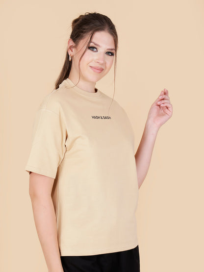 Ethereal Flutters Oversized Mustard