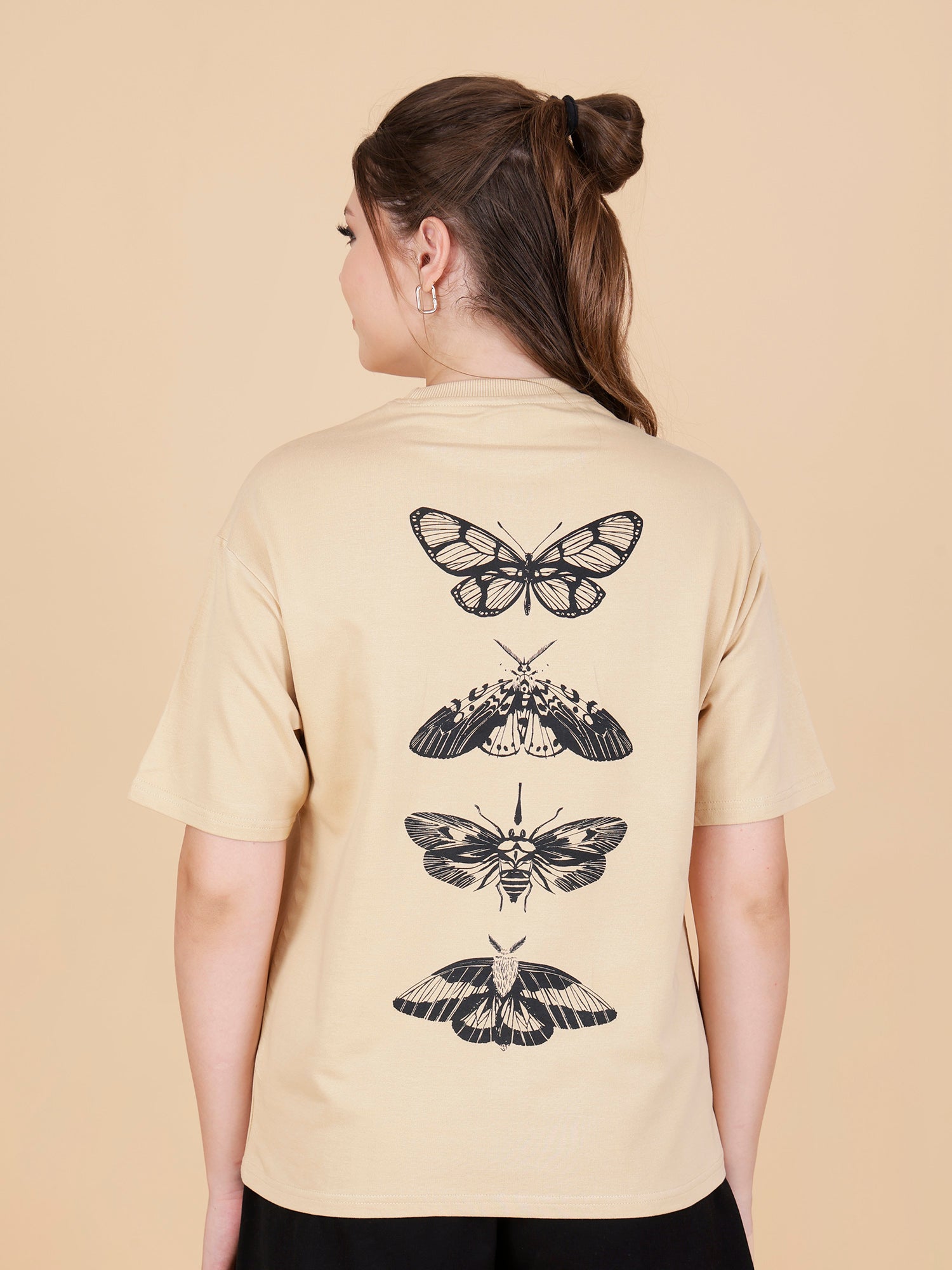 Ethereal Flutters Oversized Mustard