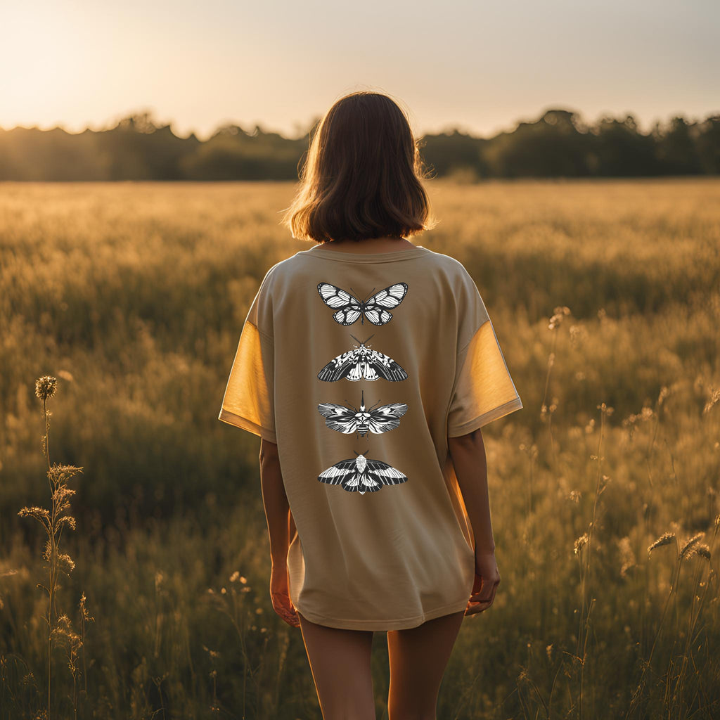 Ethereal Flutters Oversized Mustard